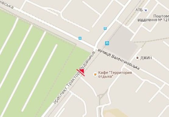 Схема рекламной плоскости по адресу Тракторостроителей пр. - Валентиновская ул.