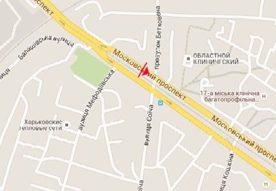 Схема рекламної площини за адресою Московський пр., 191 - Бетховена пер. (остановка)