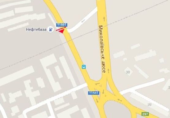 Схема рекламної площини за адресою Нефтяников ул.