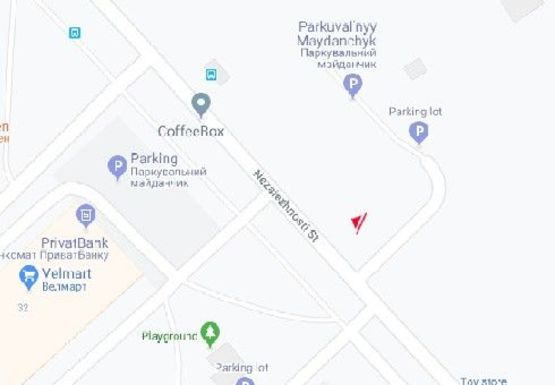 Схема рекламної площини за адресою Независимости ул., 32 Схема рекламної площини за адресою Независимости ул., 32