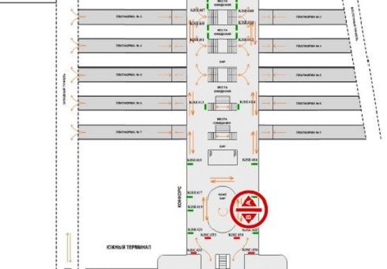 Схема рекламной плоскости по адресу Конкорс (Южный терминал) Схема рекламной плоскости по адресу Конкорс (Южный терминал)