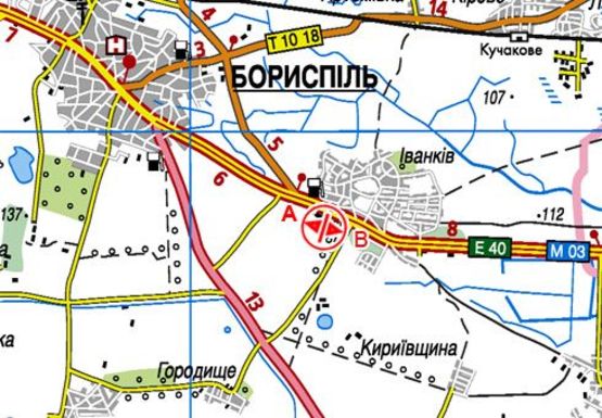 Схема рекламной плоскости по адресу Трасса M-03, Киев-Харьков, 45700