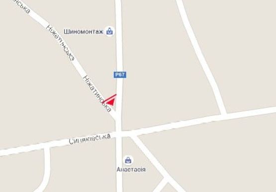 Схема рекламної площини за адресою Независимости ул. - Нижатинская ул.