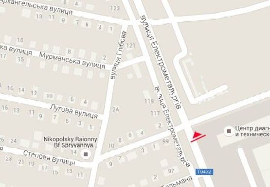 Схема рекламної площини за адресою Электрометаллургов пр., 93 Схема рекламної площини за адресою Электрометаллургов пр., 93