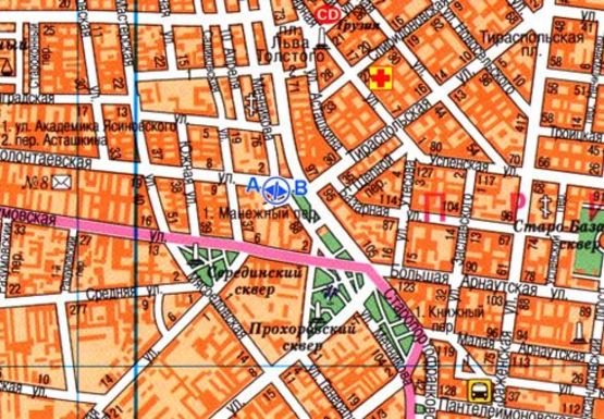 Схема рекламной плоскости по адресу Колонтаевская ул. - Старопортофранковская ул., остановка 1