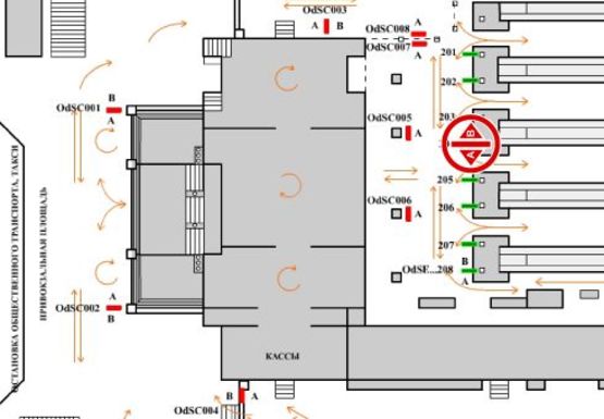 Схема рекламной плоскости по адресу Платформа № 3 Схема рекламной плоскости по адресу Платформа № 3