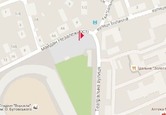 Схема рекламной плоскости по адресу Независимости пл. - Театральная ул. Схема рекламной плоскости по адресу Независимости пл. - Театральная ул.