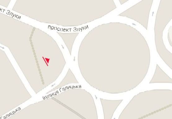 Схема рекламной плоскости по адресу Злуки пр. - Коновальца ул. Схема рекламной плоскости по адресу Злуки пр. - Коновальца ул.