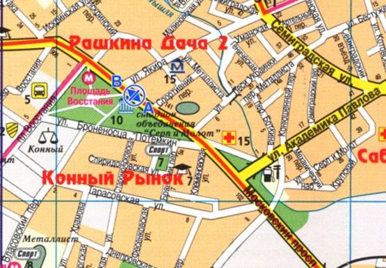 Схема рекламной плоскости по адресу Московский пр., 137 (остановка)