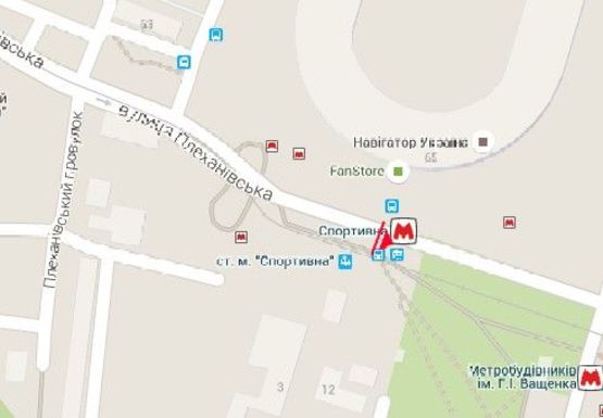 Схема рекламної площини за адресою Плехановская ул. - Плехановский пер. в центр (остановка)