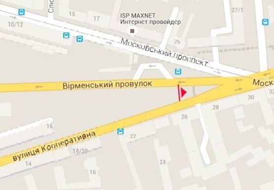 Схема рекламной плоскости по адресу Армянский пер.