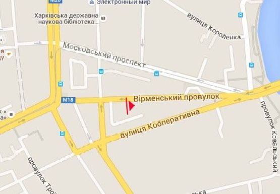 Схема рекламної площини за адресою Армянский пер. - Короленка пер.