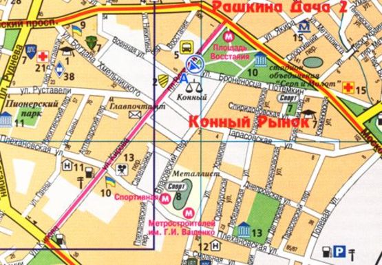 Схема рекламной плоскости по адресу Восстания пл. - Броненосца Потемкина ул.