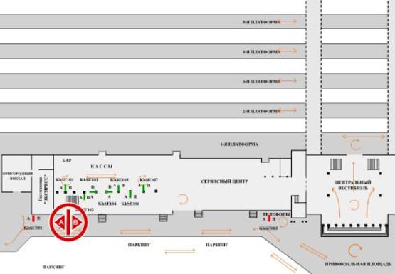 Схема рекламной плоскости по адресу Привокзальная пл. Схема рекламной плоскости по адресу Привокзальная пл.