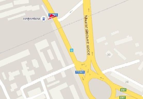 Схема рекламної площини за адресою Нефтяников ул. Схема рекламної площини за адресою Нефтяников ул.