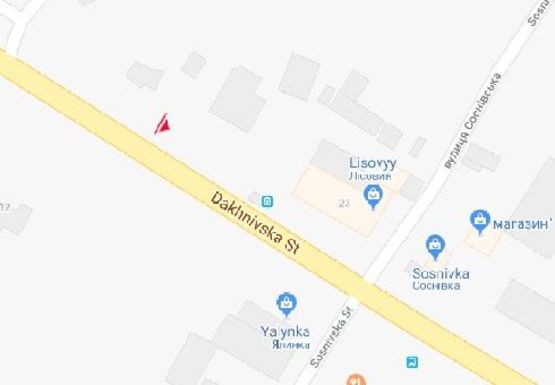 Схема рекламной плоскости по адресу Дахновская ул., 23 Схема рекламной плоскости по адресу Дахновская ул., 23