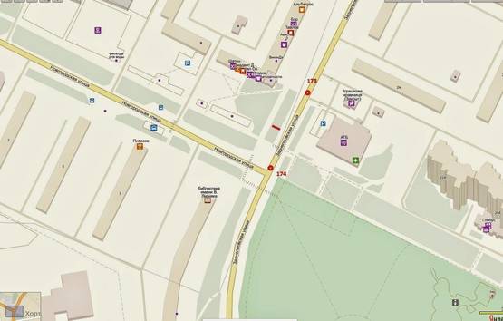 Схема рекламной плоскости по адресу 174_Заднепровская ул Новгородская Схема рекламной плоскости по адресу 174_Заднепровская ул Новгородская