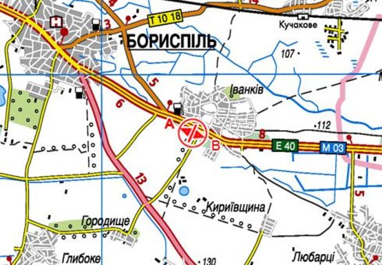 Схема рекламной плоскости по адресу Трасса M-03, Киев-Харьков, 46700