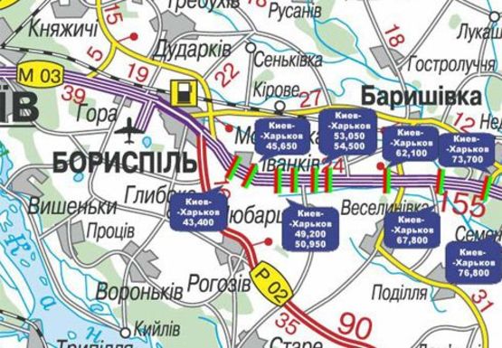 Схема рекламной плоскости по адресу Трасса M-03, Киев - Харьков, 45,650 Схема рекламной плоскости по адресу Трасса M-03, Киев - Харьков, 45,650