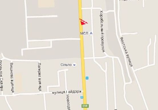 Схема рекламной плоскости по адресу Героев Сталинграда пр., 67  -  за Школьной ул.