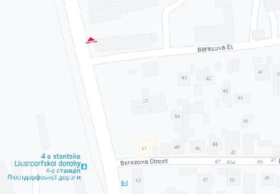 Схема рекламної площини за адресою Люстдорфская дорога, 55