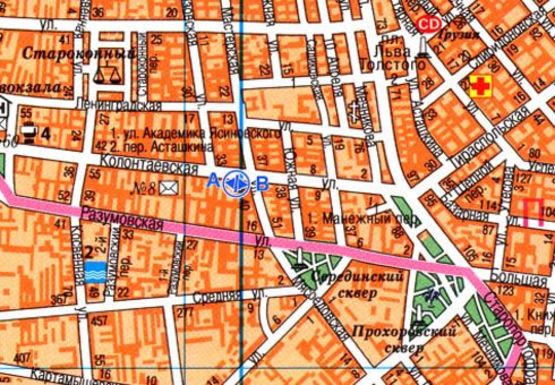 Схема рекламной плоскости по адресу Колонтаевская ул. - Мастерская ул., остановка 1