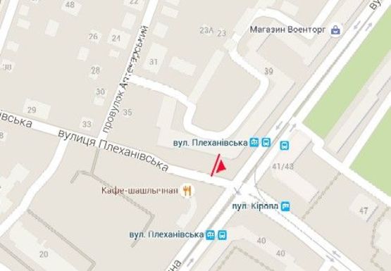 Схема рекламної площини за адресою Плехановская ул., 39а Схема рекламної площини за адресою Плехановская ул., 39а