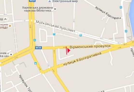 Схема рекламной плоскости по адресу Армянский пер. - Короленка пер.