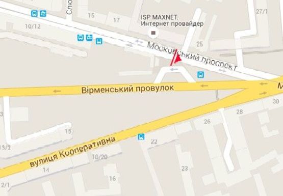 Схема рекламной плоскости по адресу Московский пр. - Армянский пер.