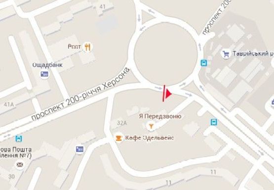 Схема рекламной плоскости по адресу Каховская площадь