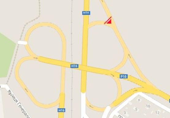 Схема рекламной плоскости по адресу Лесная просека - Золотоношское шоссе Схема рекламной плоскости по адресу Лесная просека - Золотоношское шоссе