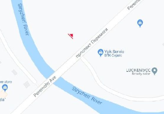 Схема рекламної площини за адресою Победы пр., 110