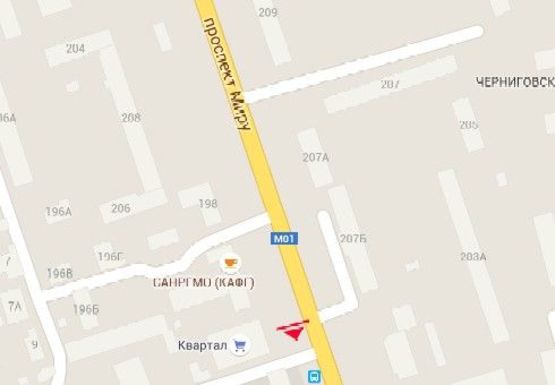 Схема рекламной плоскости по адресу Мира пр., 194 Схема рекламной плоскости по адресу Мира пр., 194