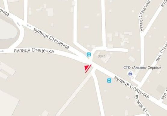 Схема рекламной плоскости по адресу Стеценко ул. , 30_7 (напротив) Схема рекламной плоскости по адресу Стеценко ул. , 30_7 (напротив)