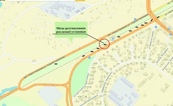 Схема рекламної площини за адресою Набережная Тюленина поворот с Набережной 4 Схема рекламної площини за адресою Набережная Тюленина поворот с Набережной 4