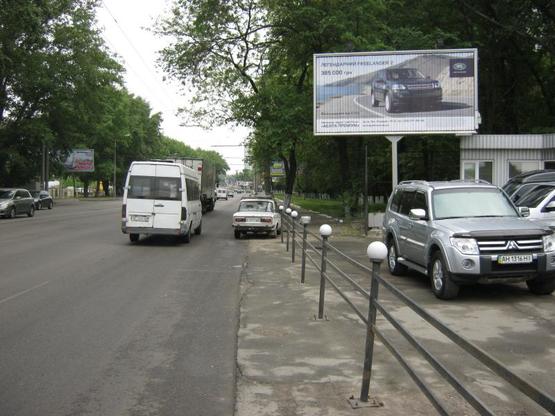 Схема рекламної площини за адресою Запорізьке шосе (район  Розвилки), сторона А2 Схема рекламної площини за адресою Запорізьке шосе (район  Розвилки), сторона А2