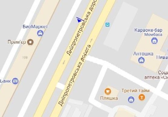 Схема рекламной плоскости по адресу Семена Палия ул., 108 (№1)