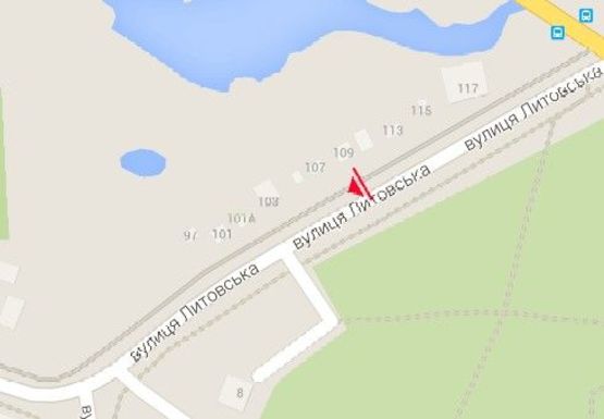 Схема рекламной плоскости по адресу Набережная ул. - Литовская ул.