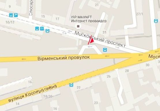 Схема рекламной плоскости по адресу Московский пр. - Армянский пер.