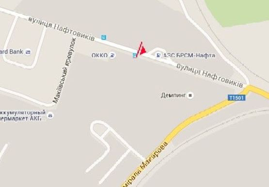 Схема рекламной плоскости по адресу Нефтяников ул., 7