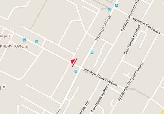 Схема рекламної площини за адресою Ивана Богуна ул. - Лавренёва ул.