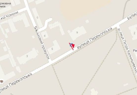 Схема рекламной плоскости по адресу Перекопская ул., 9 (BackLit)