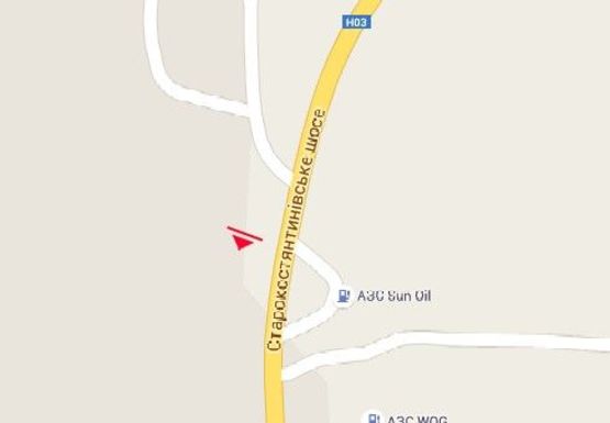 Схема рекламної площини за адресою Староконстантиновское шоссе, 3