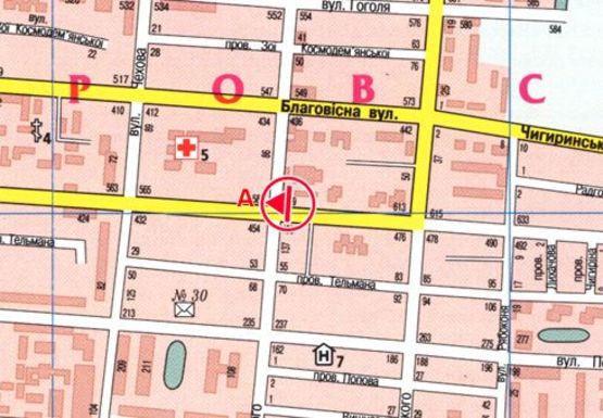 Схема рекламної площини за адресою Надпольная ул. - Кобзарская ул. Схема рекламної площини за адресою Надпольная ул. - Кобзарская ул.