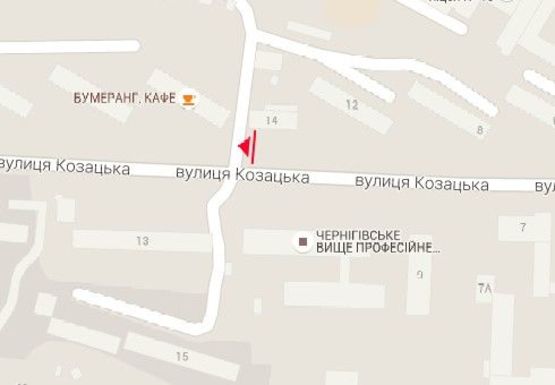 Схема рекламной плоскости по адресу Казацкая ул., 14, к центру Схема рекламной плоскости по адресу Казацкая ул., 14, к центру