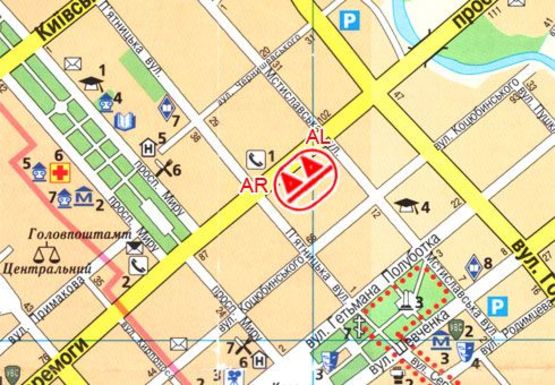 Схема рекламной плоскости по адресу Победы пр., 95, правый Схема рекламной плоскости по адресу Победы пр., 95, правый