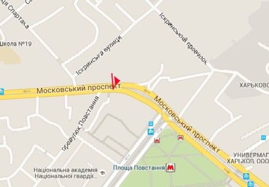 Схема рекламної площини за адресою Московский пр., 111