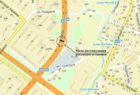 Схема рекламной плоскости по адресу ул. Победы, ДК ТИТАН, р/п Схема рекламной плоскости по адресу ул. Победы, ДК ТИТАН, р/п