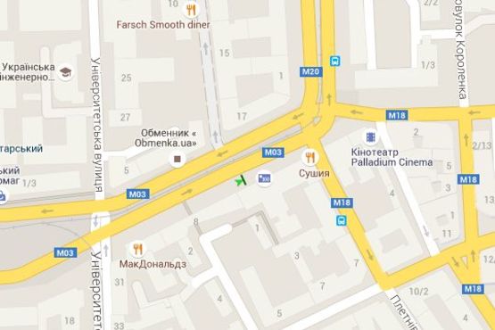 Схема рекламной плоскости по адресу Павлівська пл. (Рози Люксембург пл.), 10 Схема рекламной плоскости по адресу Павлівська пл. (Рози Люксембург пл.), 10