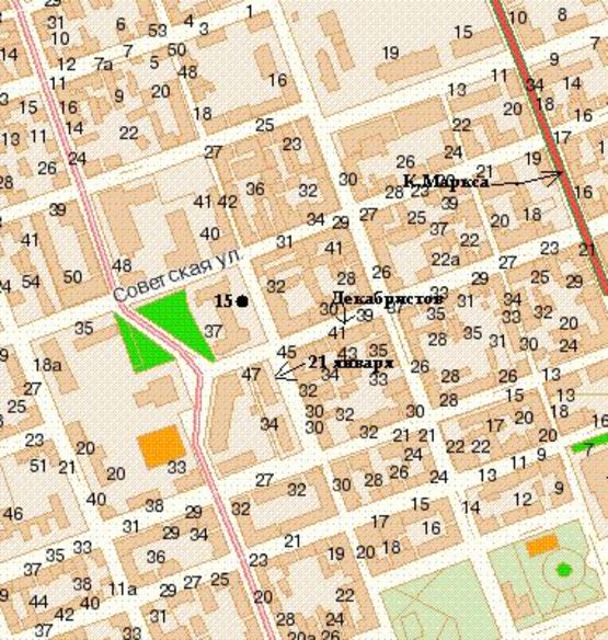 Схема рекламной плоскости по адресу Торгова вул. (21 Січня вул.), 38 Схема рекламной плоскости по адресу Торгова вул. (21 Січня вул.), 38